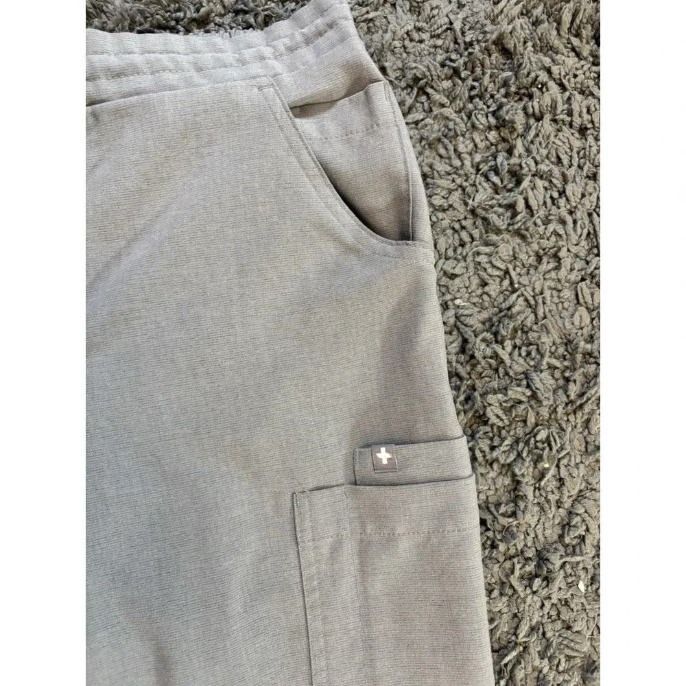 Figs Technical Collection Pants Cargo Scrub Classic Straight Leg Gray SZ S 29x30